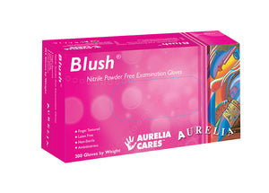 Aurelia Blush Nitrile Gloves (3.5 mil) | Exam Grade | Case of 2000