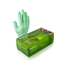 Aurelia Refresh Peppermint Scented Latex Gloves (6 mil) | Exam Grade | Case of 1000