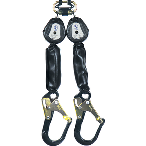 Joey Lightweight™ 6ft Dual Webbed Self-Retracting Lifeline with Rebar Hooks