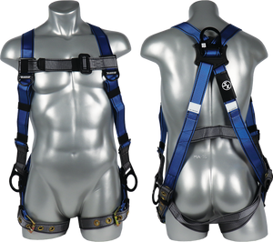 Grizzly™ 5-Point Adjustable Full-Body Harness with Dorsal and Two Side D-Rings