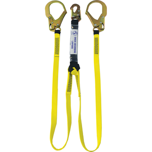 Dingo Core™ 6 FT Dual-Leg External Shock Absorbing Lanyard with Rebar Hooks