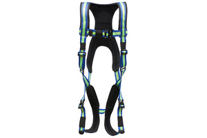 Pro-Deluxe™ Safety Fully Adjustable Light Weight Harness – Blue / Green