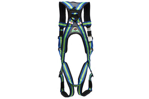 Pro-Deluxe™ Safety Fully Adjustable Light Weight Harness – Blue / Green