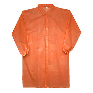 (50/Case) Premium Orange Lab Coats | 44