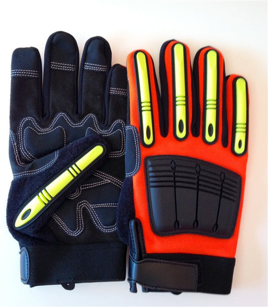 High Vis Mechanics Utility Work Gloves - .com