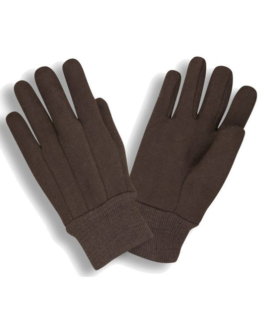 9 oz Ladies Brown Jersey Cotton Poly Gloves