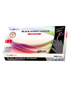 (100 Case/Full Pallet) Clean Safety Black Nitrile Gloves (5 mil) | Exam Grade | Case of 1000