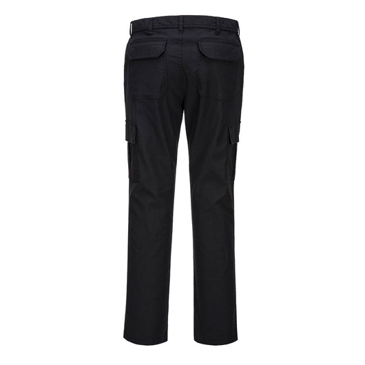 Portwest Stretch Slim Combat Pants Black - saraglove.com