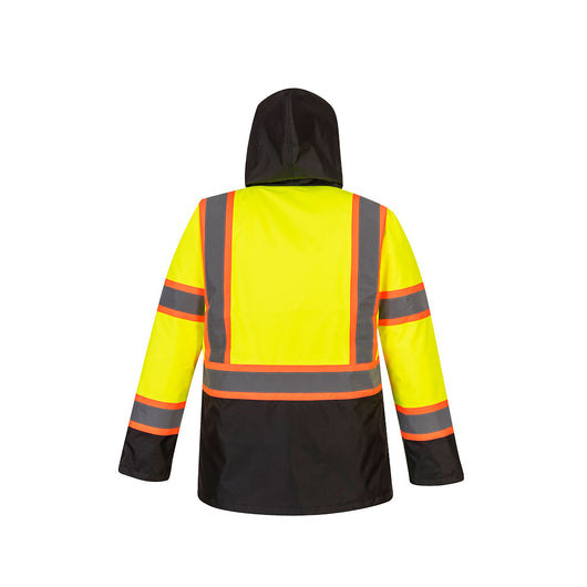 Hi-Vis Contrast Bomber Jacket Yellow/Black